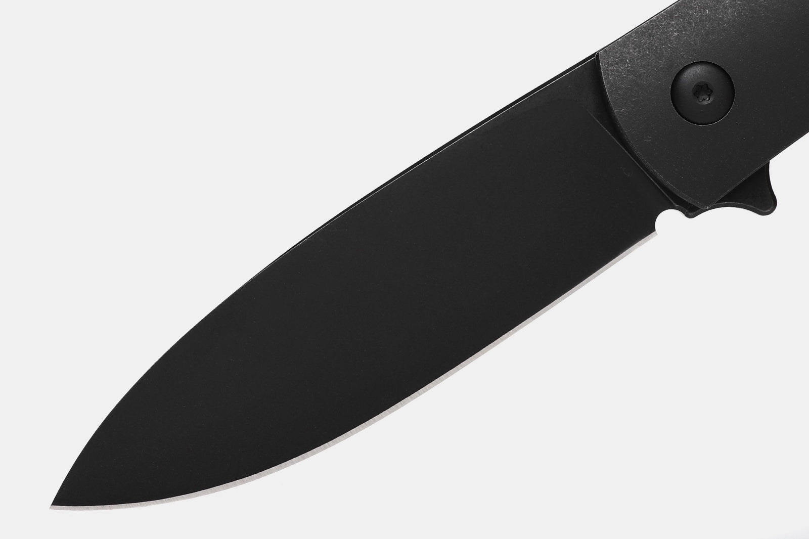 Kaviso x Laconico Keen Folding Knife CPM S35VN Blade Steel Titanium Frame Lock Spear Point Pocket Knife by Ray Laconico with Flipper Tab in Black