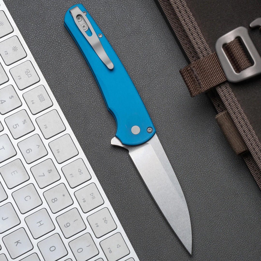 Pro-Tech Malibu Button Lock, Magnacut Blade — Magnacut Black Folding Knife