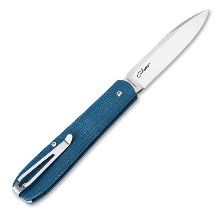 Boker Coffin Ultem, Denim or Jute Micarta Magnacut