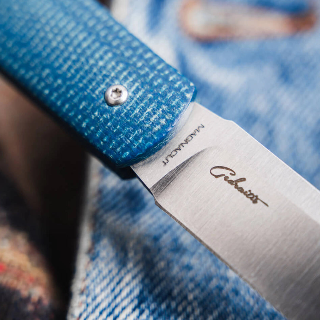 Boker Coffin Ultem, Denim or Jute Micarta Magnacut