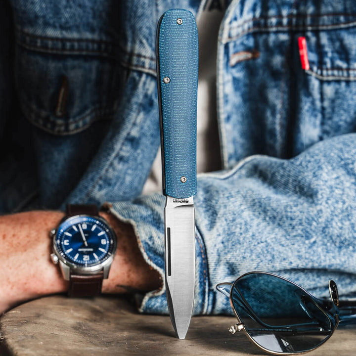 Boker Coffin Ultem, Denim or Jute Micarta Magnacut