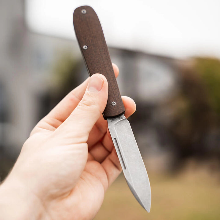 Boker Coffin Ultem, Denim or Jute Micarta Magnacut