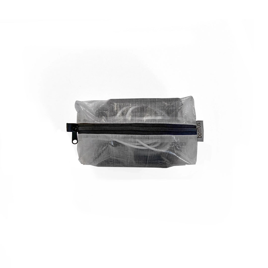 Bonfus Ditty Bag DCF ultralight - Dyneema composite fabric zippered pouch for toiletries and small hiking essentials