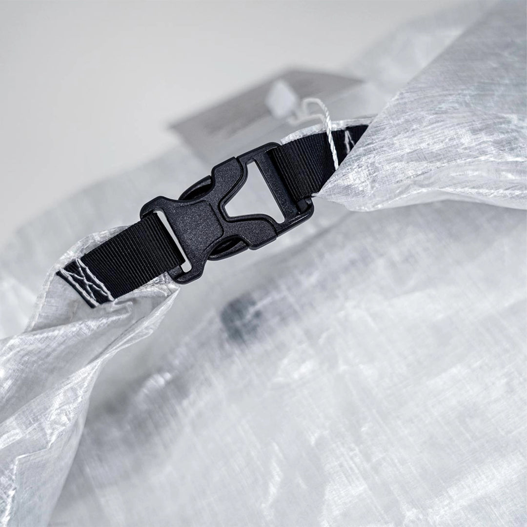 Bonfus Food Bag DCF ultralight side view - lightweight Dyneema composite fabric food sack for backpacking trips