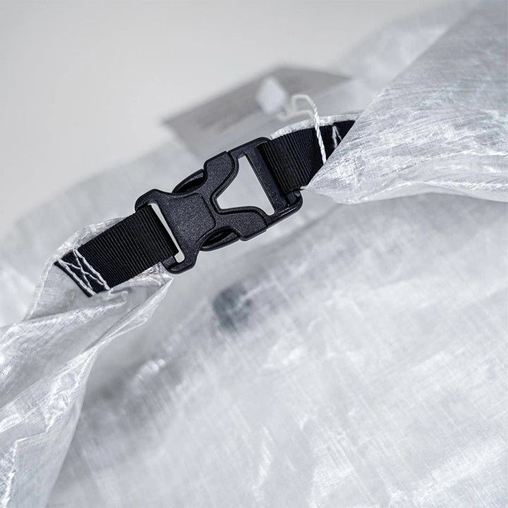 Bonfus Food Bag DCF ultralight side view - lightweight Dyneema composite fabric food sack for backpacking trips