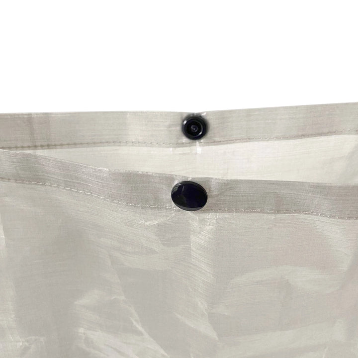 Bonfus Food Bag DCF ultralight detail - Dyneema fabric texture and construction of ultralight food storage bag