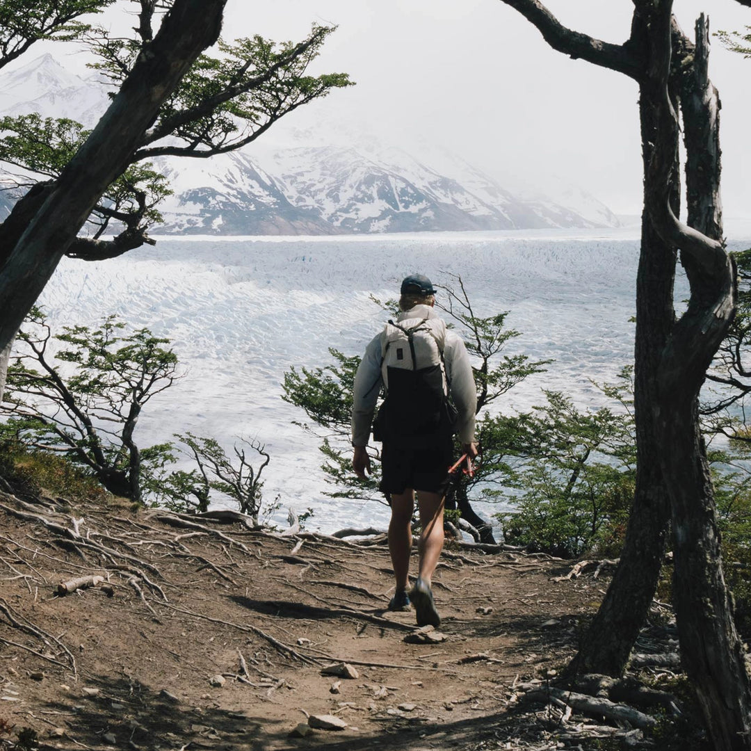 Bonfus Framus 58L ultralight backpack outdoor lifestyle - packed for multi-day thru-hiking adventure
