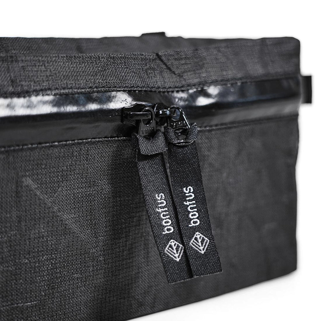 Bonfus Hip Belt Pocket rear view - attachment system for connecting to ultralight backpack hip belt