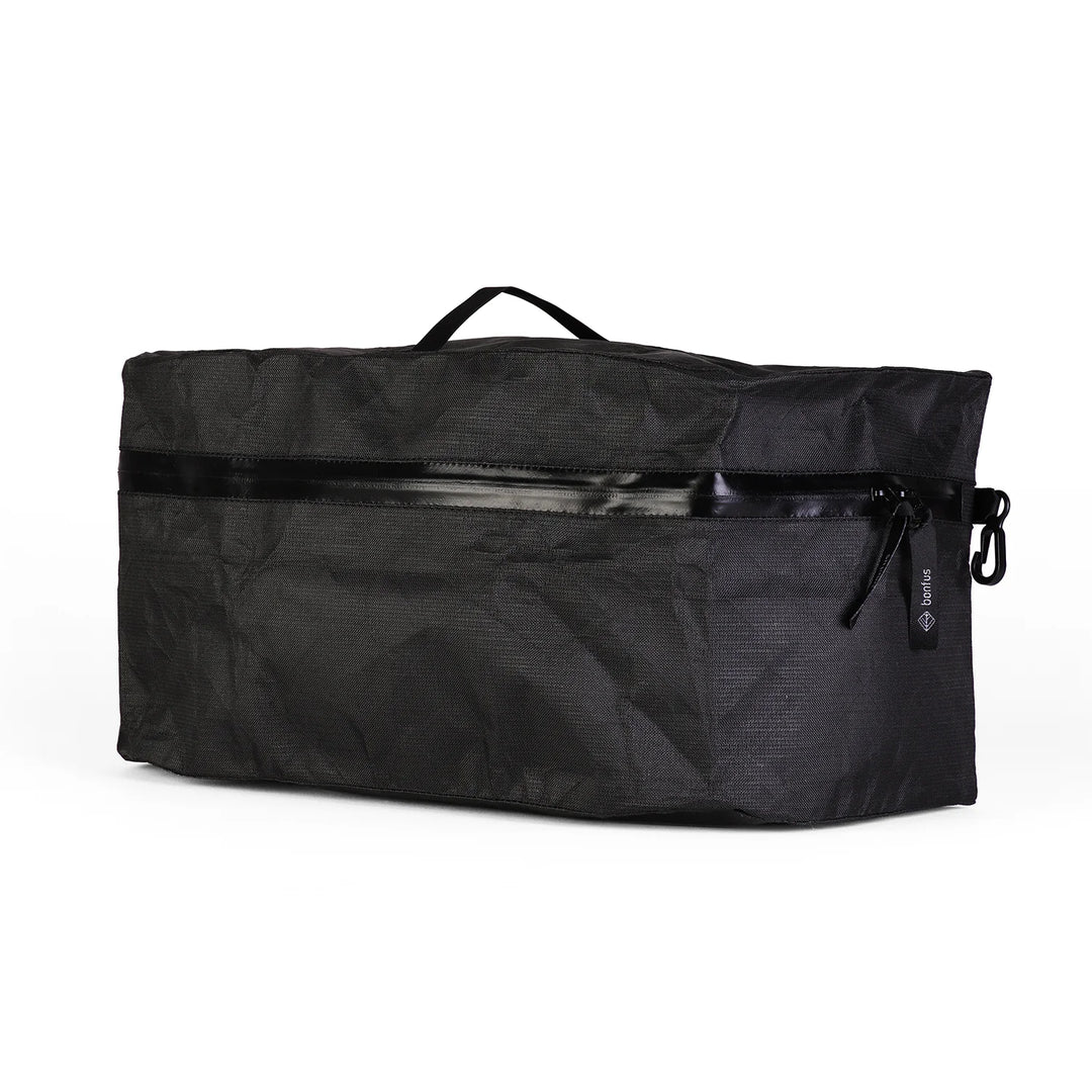 Bonfus Packing Cube ultralight in DCF Ultra 200X fabric - water-resistant gear organizer for backpacking front view