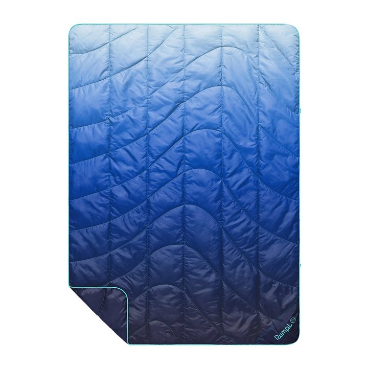 Rumpl Travel Puffy Blanket Burning Blue Fade