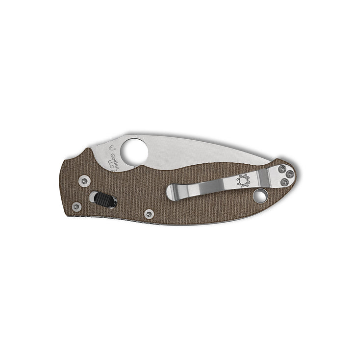 Spyderco Manix 2 Brown Canvas Micarta