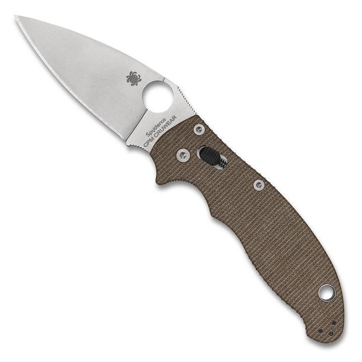 Spyderco Manix 2 Brown Canvas Micarta