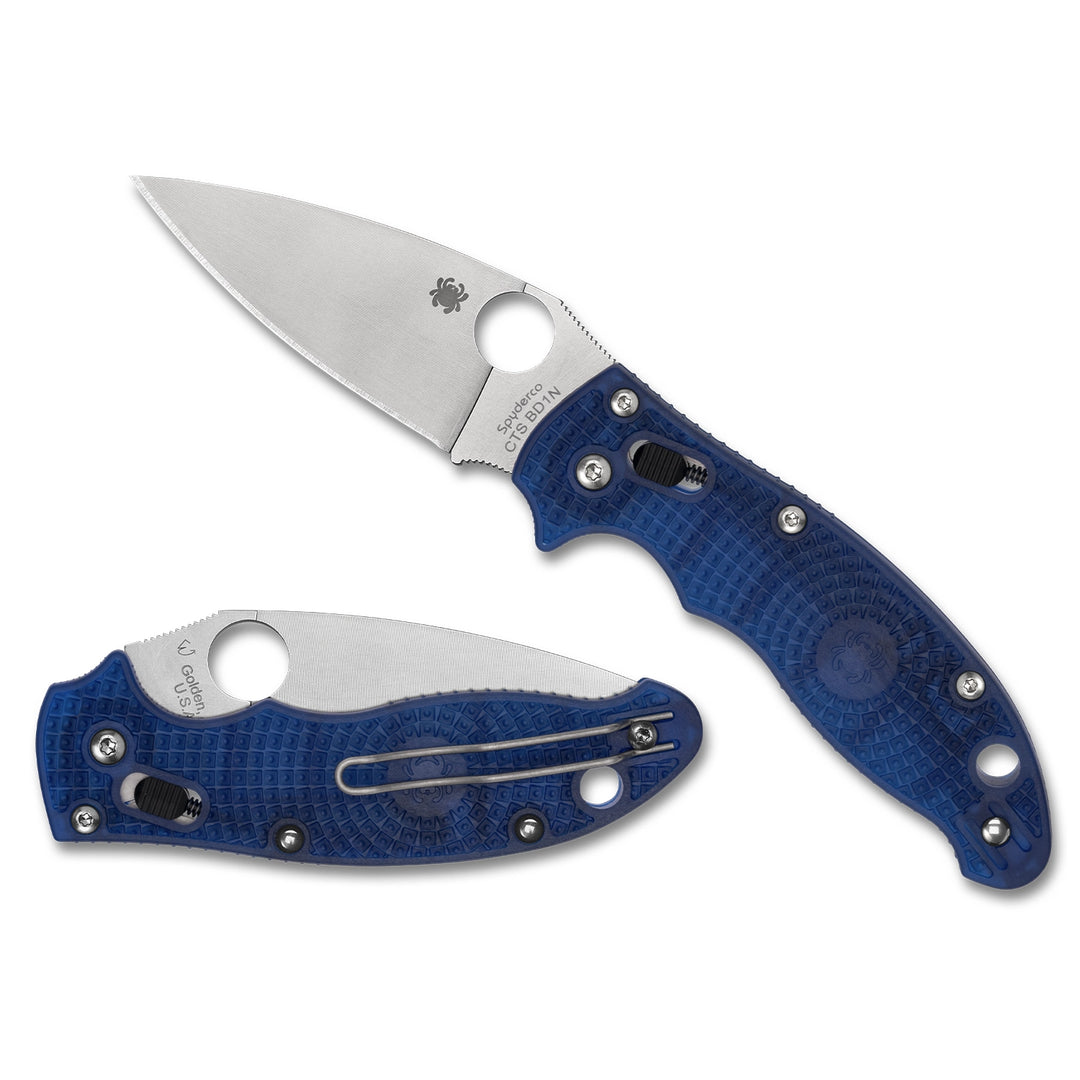Spyderco Manix 2 Translucent Blue Lightweight