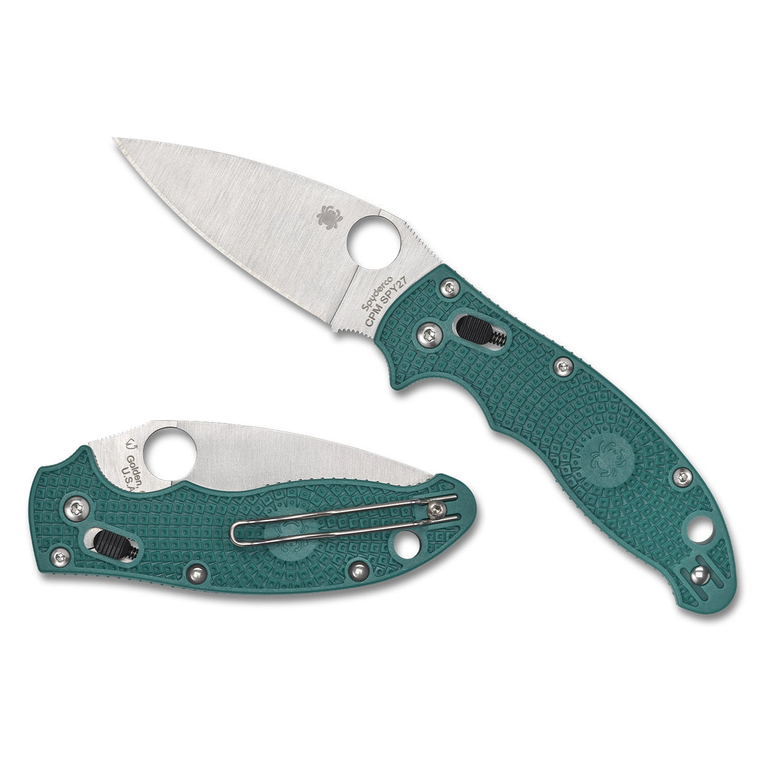 Spyderco Manix 2 Lightweight CPM SPY27 Mineral Blue