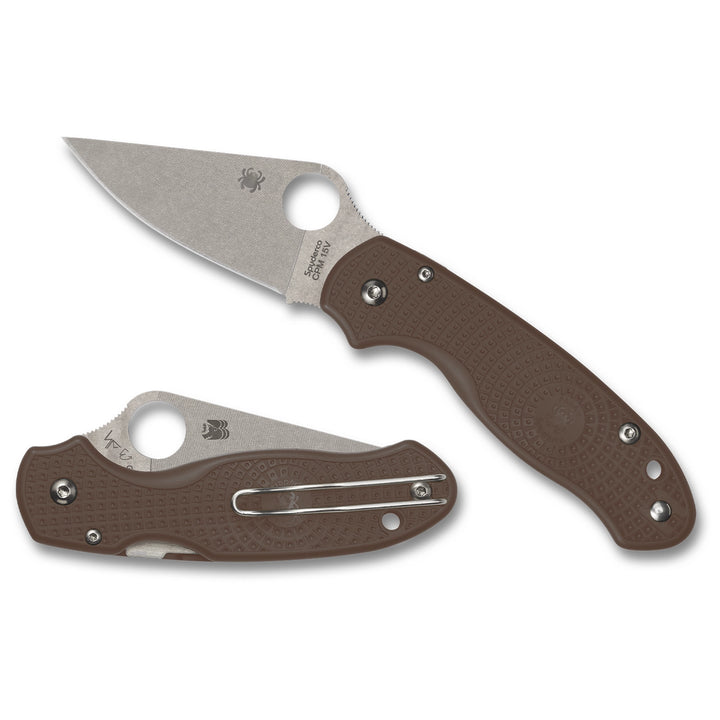 Spyderco Para 3 Lightweight Brown Sprint Run C223PBN15V