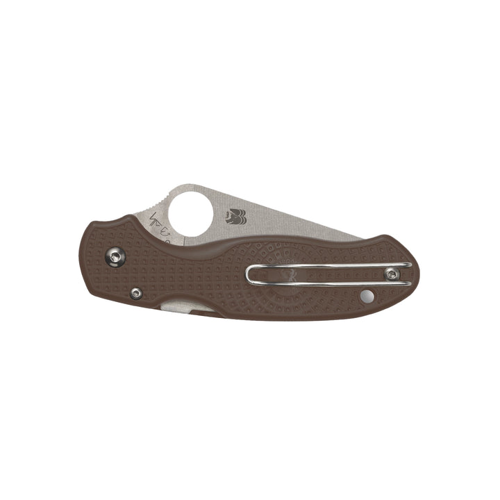 Spyderco Para 3 Lightweight Brown Sprint Run C223PBN15V