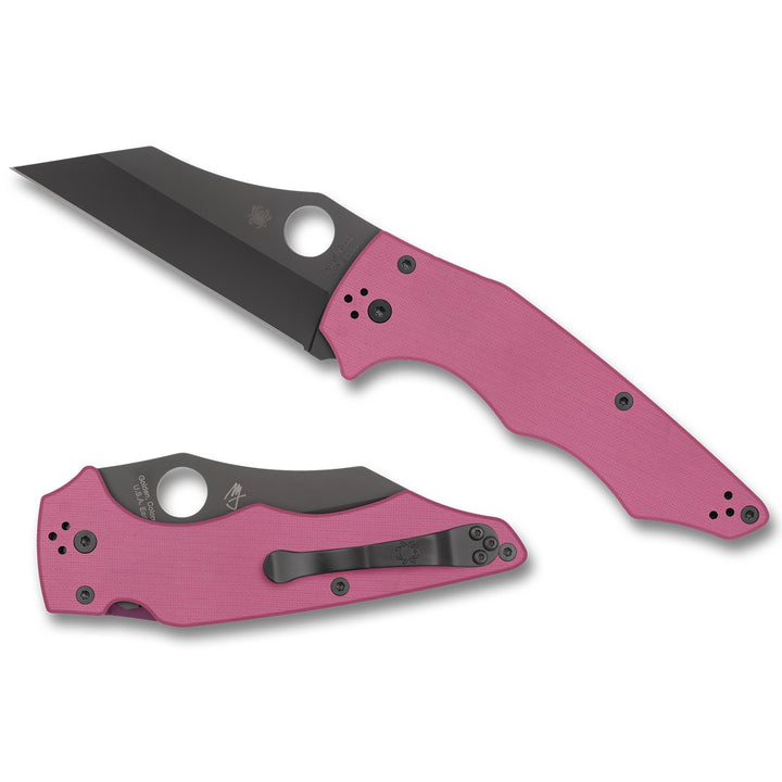 Spyderco YoJumbo Pink G10 Sprint Run C253GPNBKP