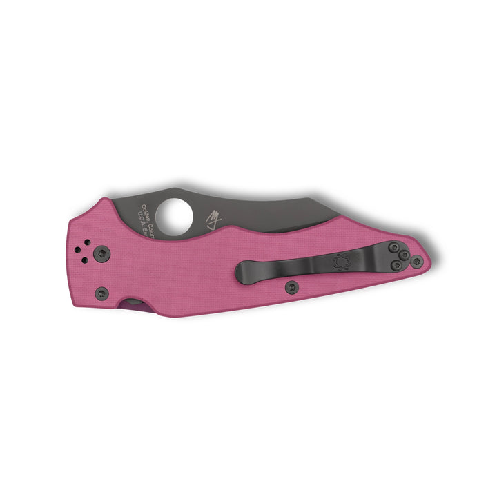 Spyderco YoJumbo Pink G10 Sprint Run C253GPNBKP