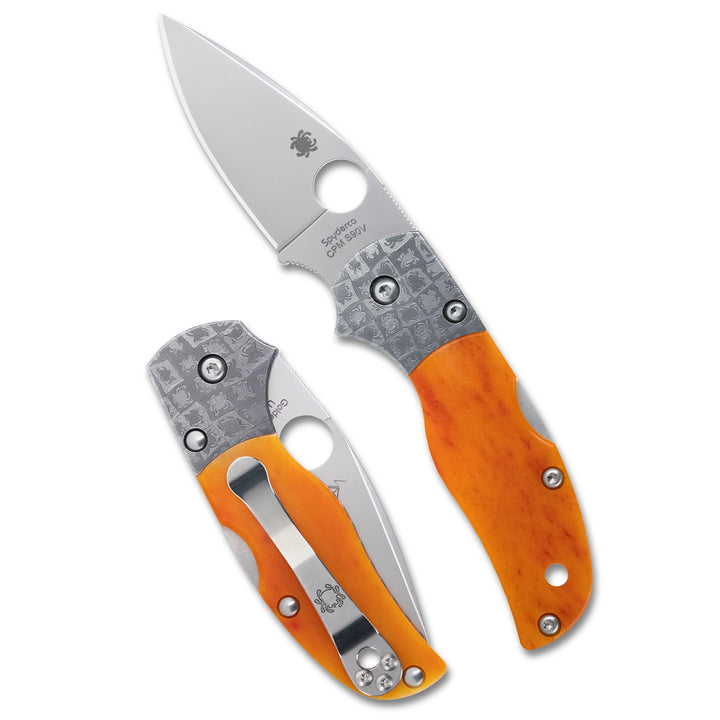 Spyderco Native 5 50th Anniversary Amber Bone C41BA50TH