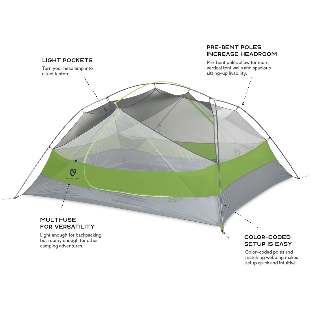 nemo dagger ultralight backpacking tents Nemo Dagger OSMO 3P Backpacking Tent
