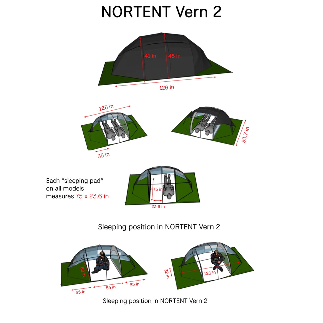 Nortent Vern 2 SIL Green