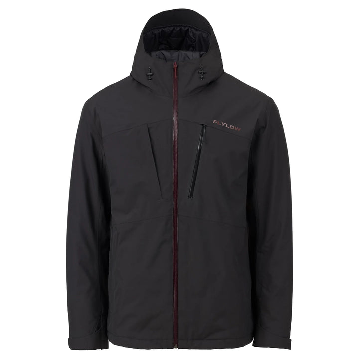 Flylow Gear Vector Insulated Jacket for biking, hiking, skiing, outdoors, travel waterproof recycled Black/Amaro M