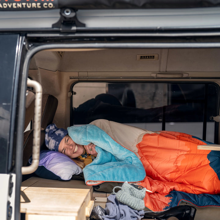 Rumpl Fleece Puffy Blanket 1P Teton Glow