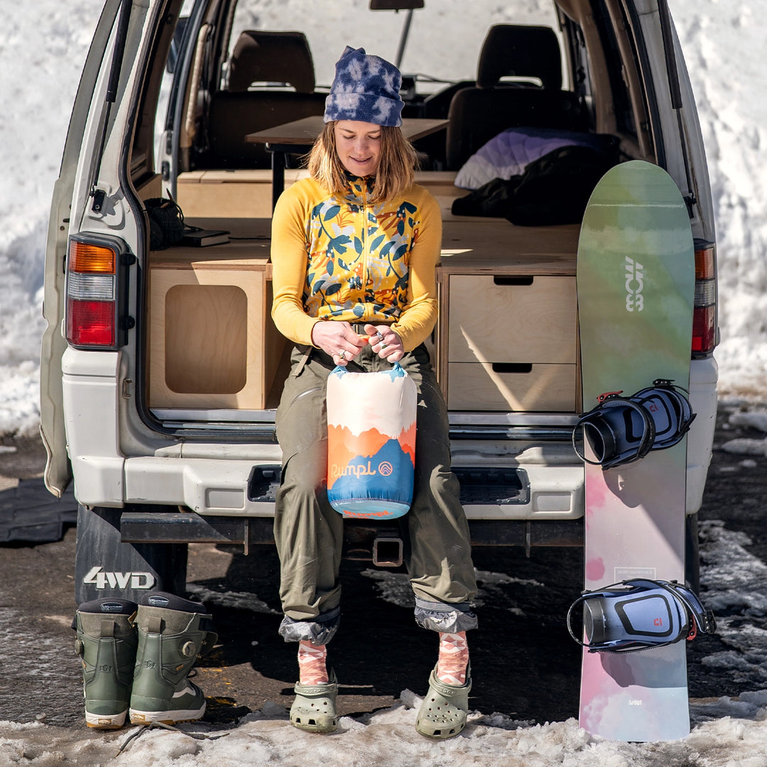 Rumpl Fleece Puffy Blanket 1P Teton Glow