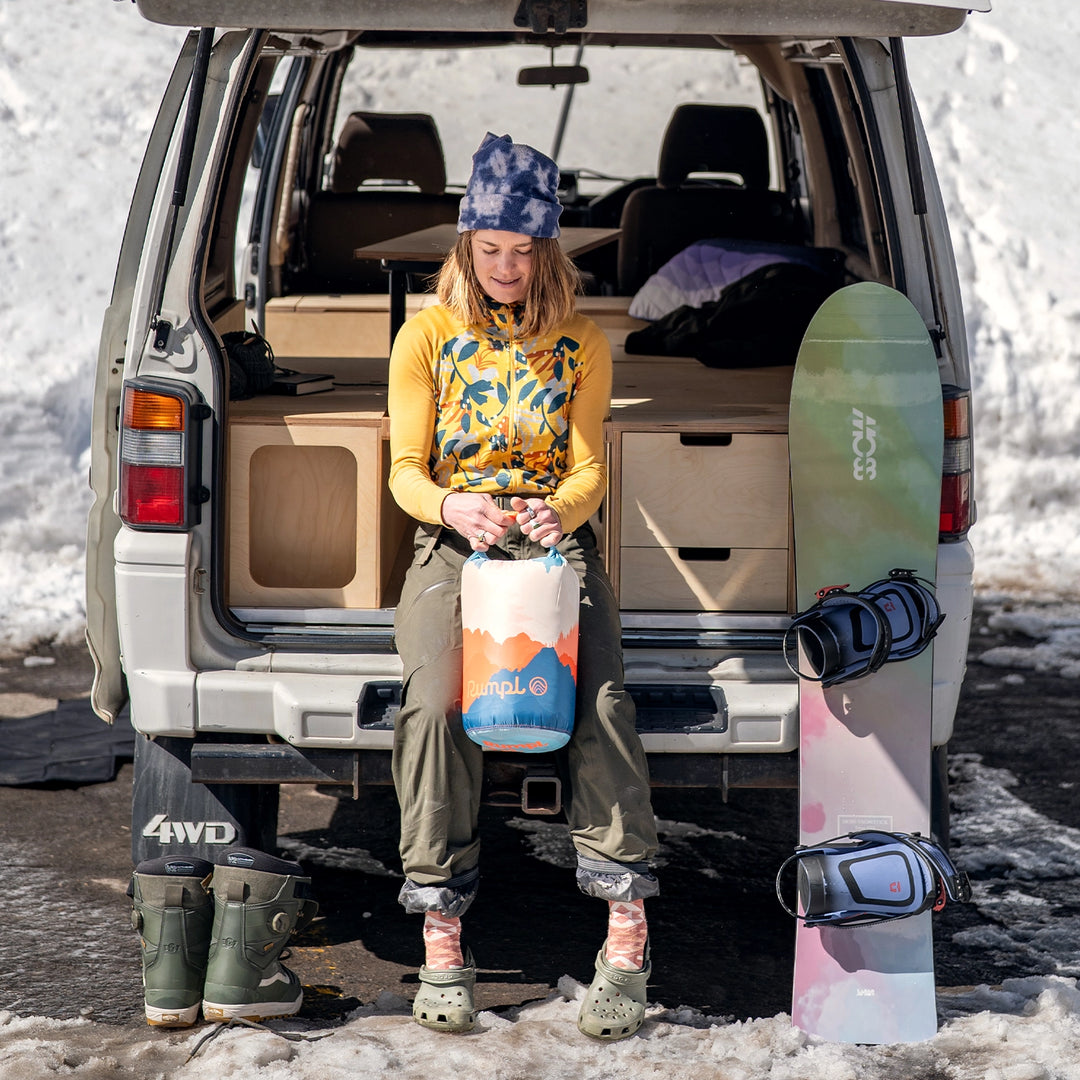 Rumpl Fleece Puffy Blanket 2P Teton Glow