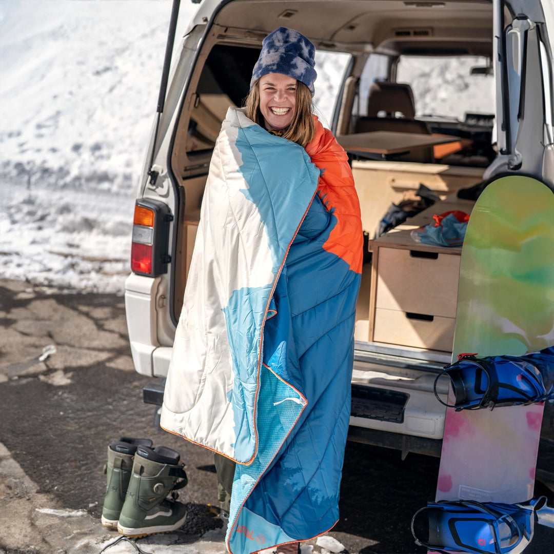 Rumpl Fleece Puffy Blanket 1P Teton Glow