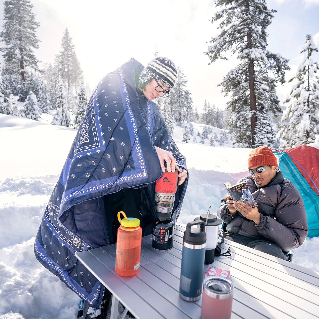 Rumpl Original Puffy Blanket 1P Midnight Mesa Bandana