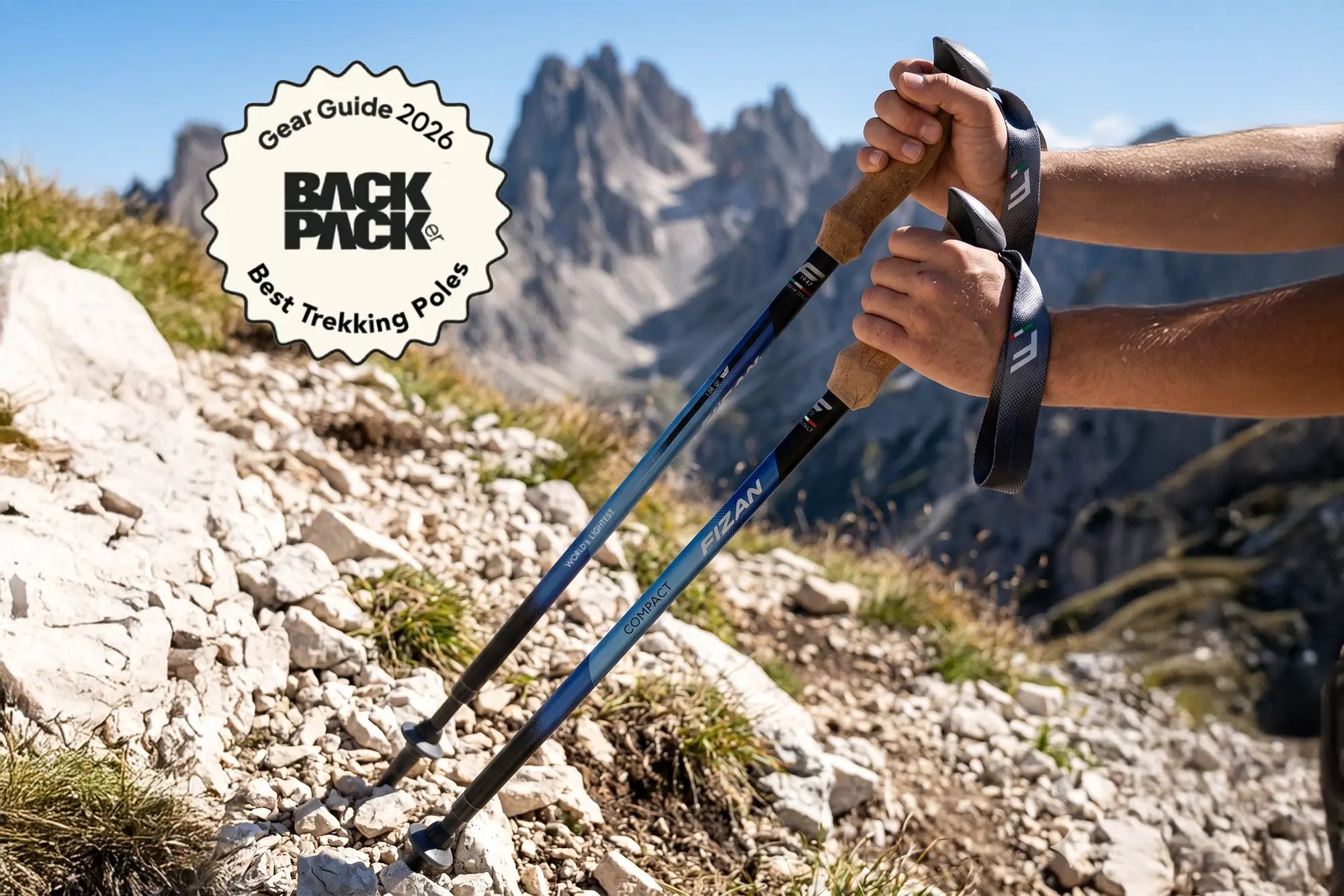 Backpacker's 2026 Best Budget Ultralight Trekking Pole Fizan Compact 3 aluminum 3-section hiking sticks