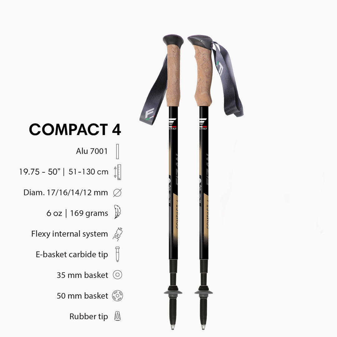 Fizan Compact 3 & 4 Trekking Poles