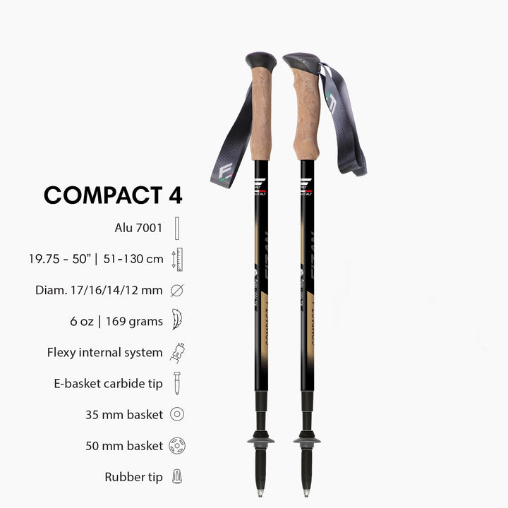 Fizan Compact 3 & 4 Trekking Poles