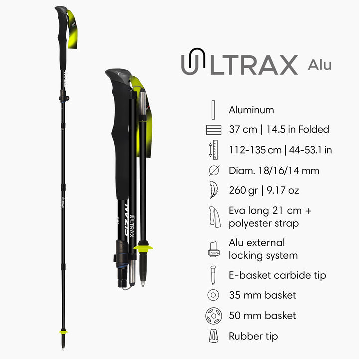 Fizan Ultrax Folding Ultralight Trekking Poles