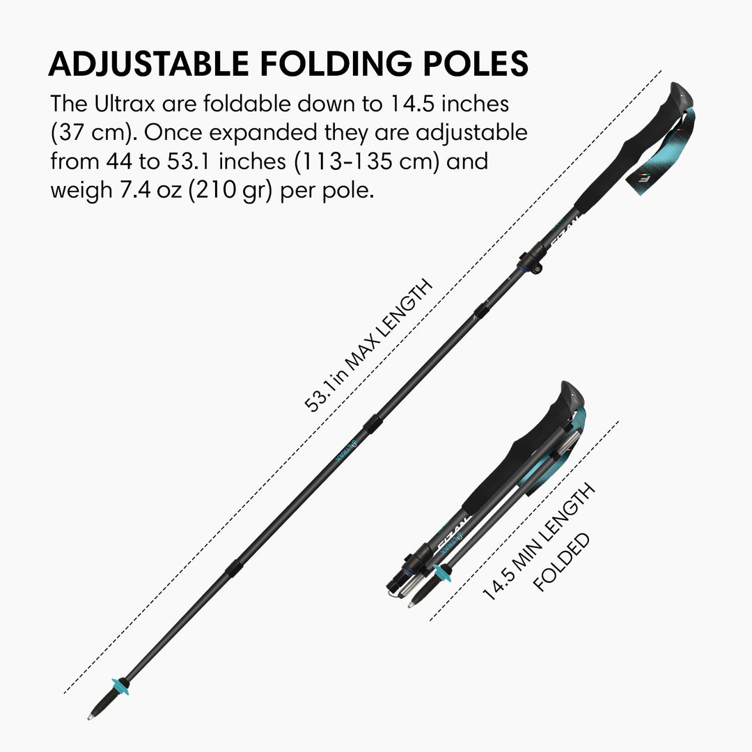 Fizan Ultrax Folding Ultralight Trekking Poles