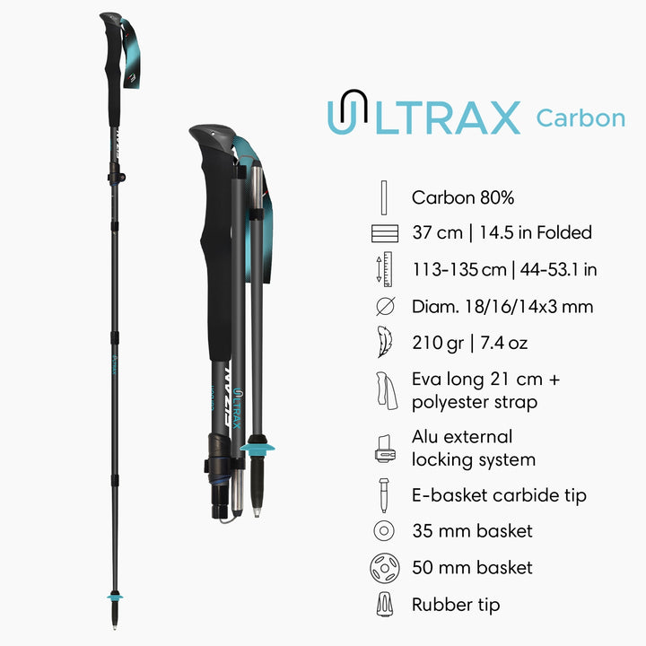 Fizan Ultrax Folding Ultralight Trekking Poles