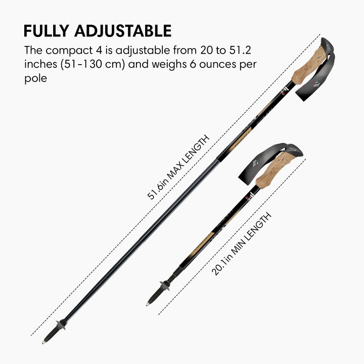 Fizan Compact 3 & 4 Trekking Poles