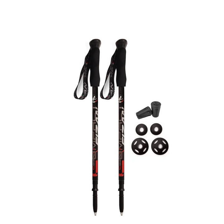 Fizan Compact 3 & 4 (2025) Hiking Poles for hiking, travel, outdoor, outdoors ultralight collapsible breathable Compact 4
