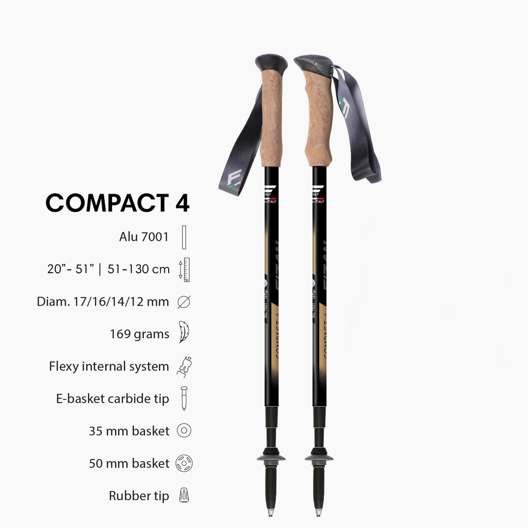 Fizan Compact 3 & 4 Trekking Poles