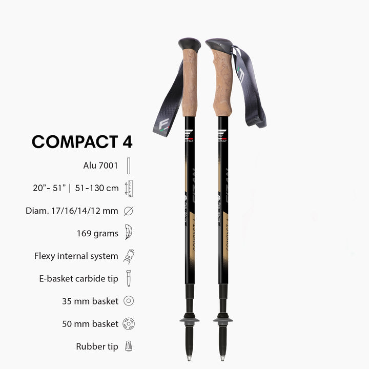 Fizan Compact 3 & 4 Trekking Poles