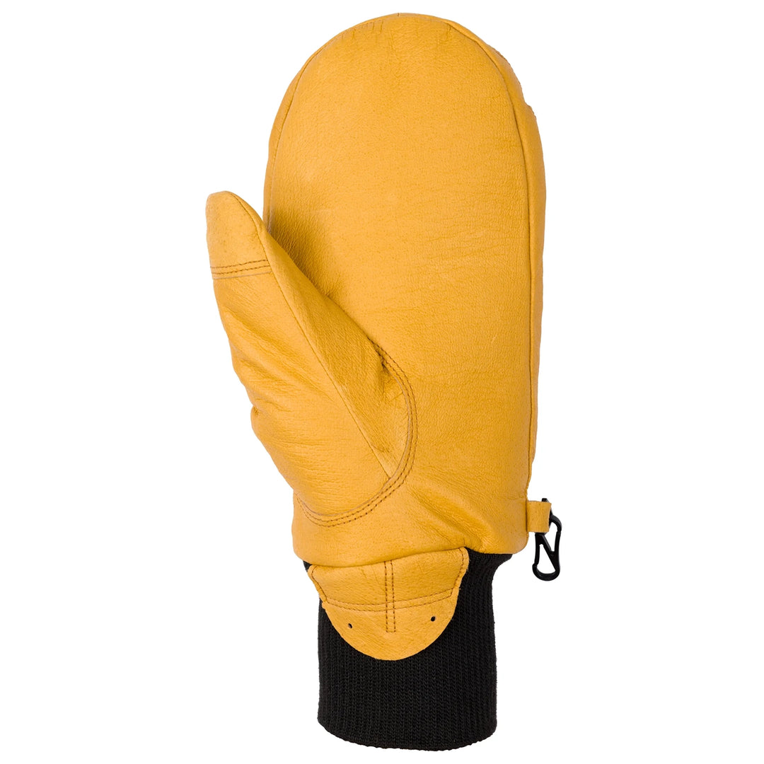 Flylow Gear Unicorn Mitt Insulated Leather Apparel for biking, outdoors lightweight waterproof, back view