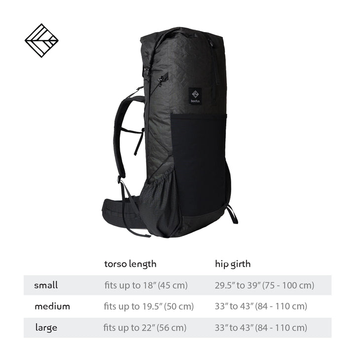 Bonfus Framus 58L Ultralight Pack