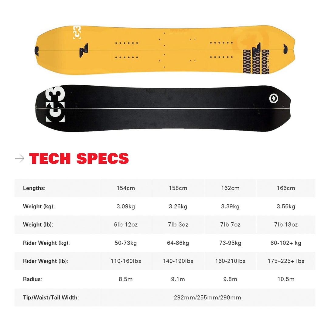 genuine guide gear Genuine Guide Gear G3 AXLE Splitboard – Kaviso, LLC