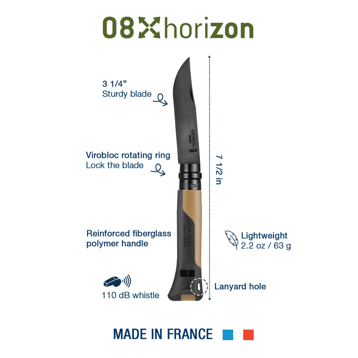 Opinel No. 08 Horizon Outdoor Folding Knife