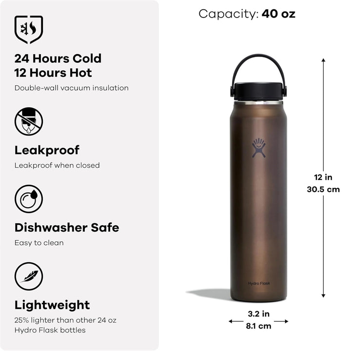 Hydro Flask 40 oz Lightweight Wide Mouth Trail Series