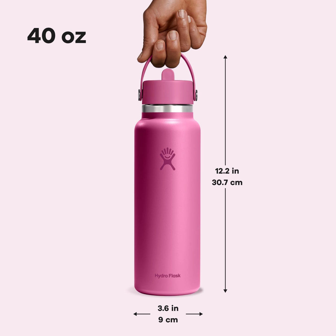 Hydro Flask 40 oz Wide Mouth w/ Flex Straw Cap
