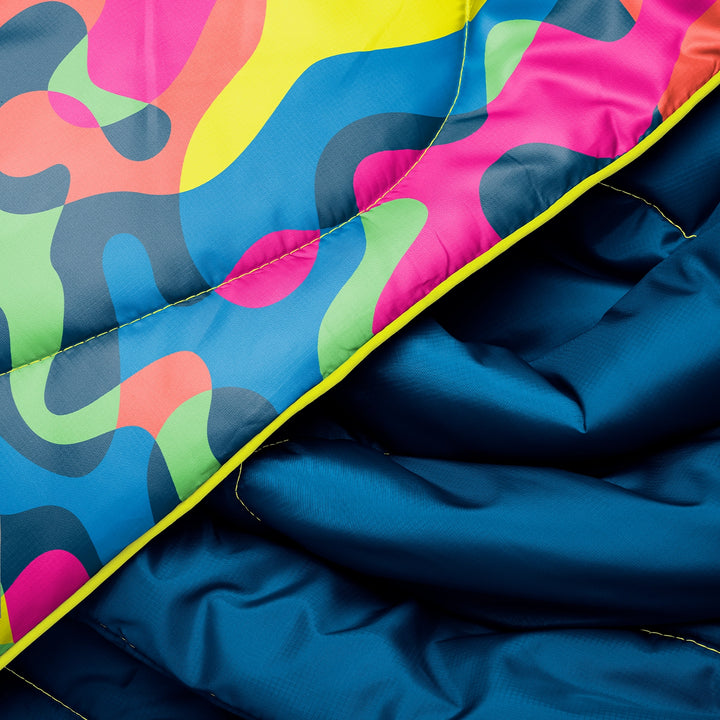 Rumpl Original Puffy Blanket 1P Hyper Abstraction