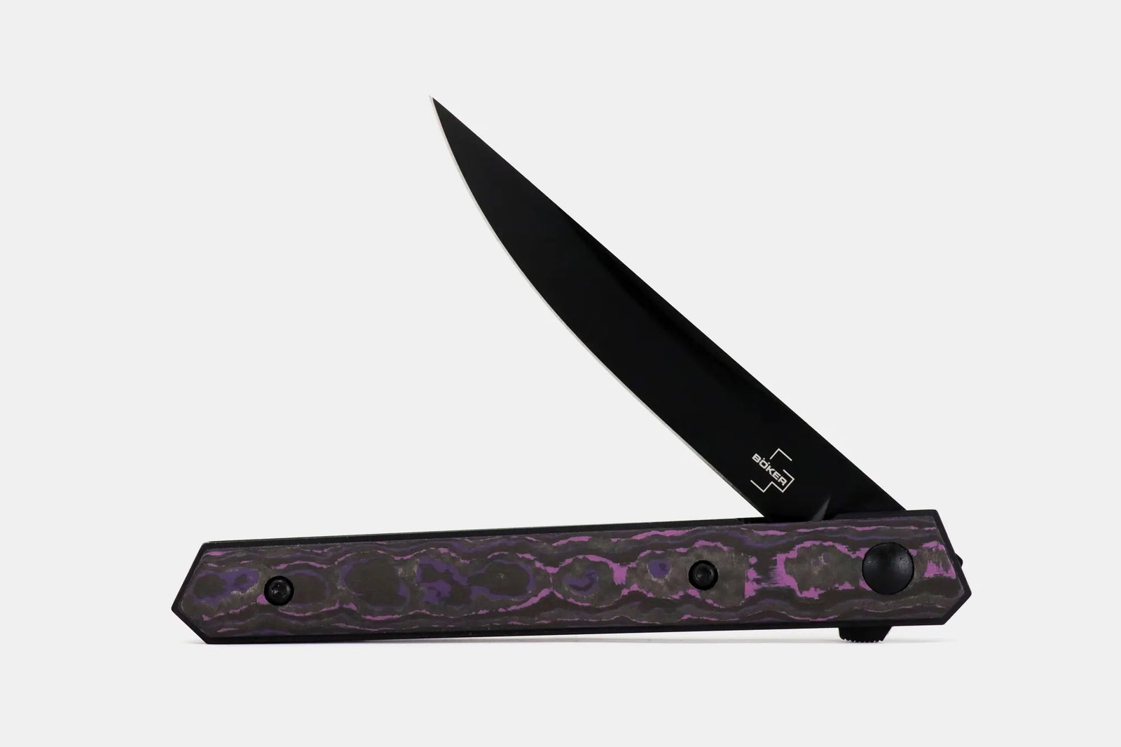 Boker Kwaiken Air & Air Mini Fat Carbon Purple Rain Folding Knife – Kaviso