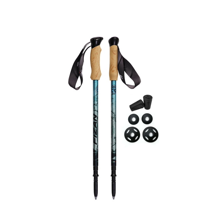 Kaviso x Fizan Compact Trekking Poles CDT Edition
